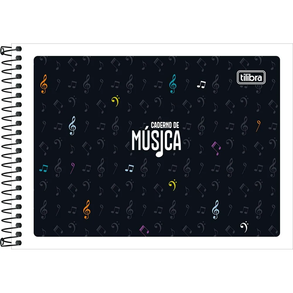 Caderno Pequeno Capa Flexível Música 48 fls