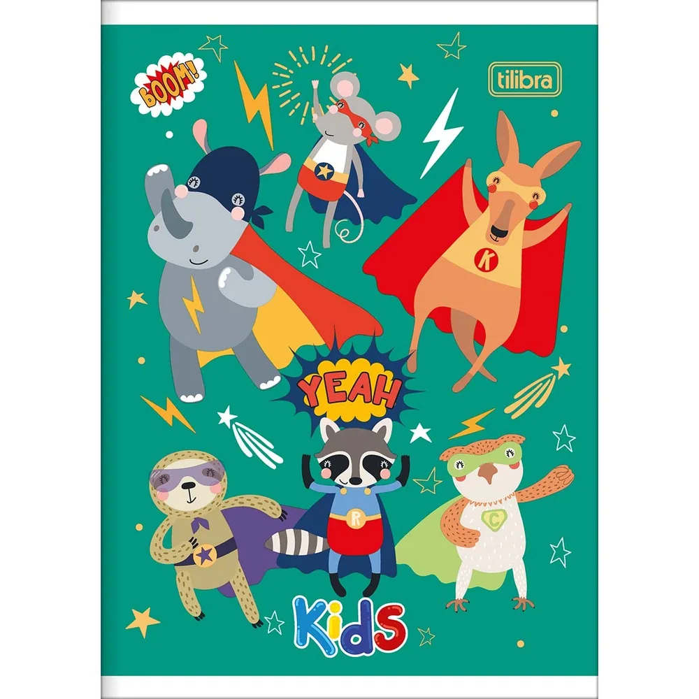 Caderno Brochura Capa Flexível 1/4 Kids 48 fls