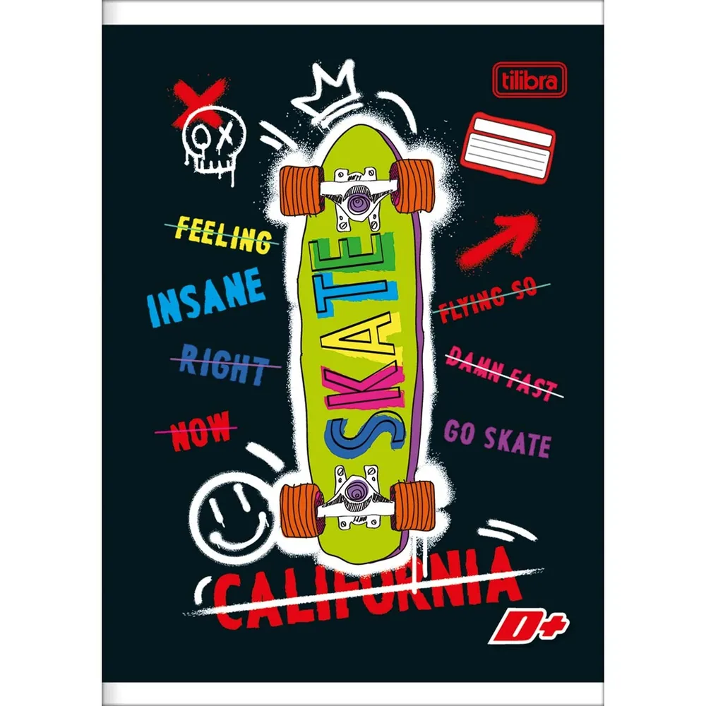 Caderno Brochura Capa Flexível 1/4 D+ 96 fls