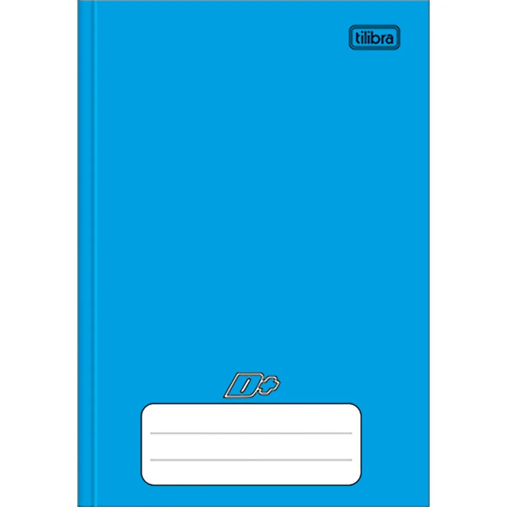 Caderno Brochura Capa Dura 1/4 Azul D+ 48 fls