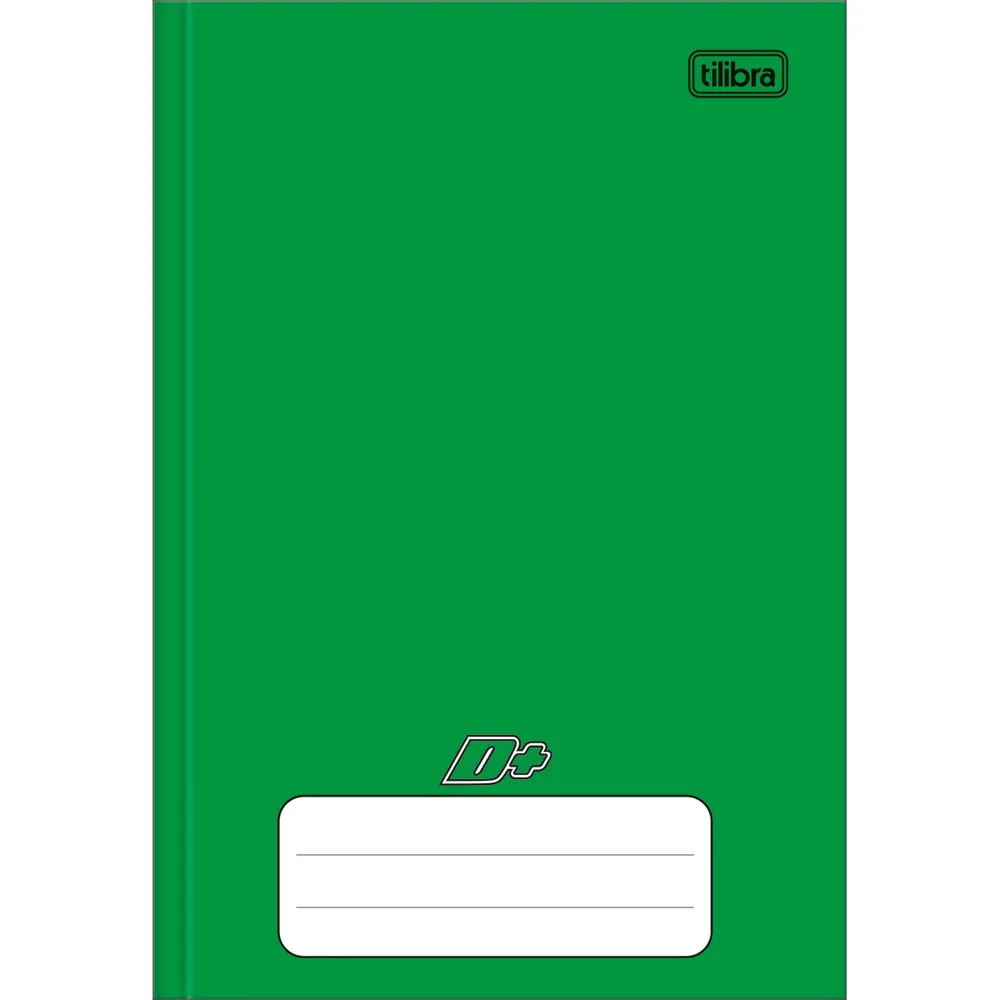 Caderno Brochura Capa Dura 1/4 Verde D+ 96 fls