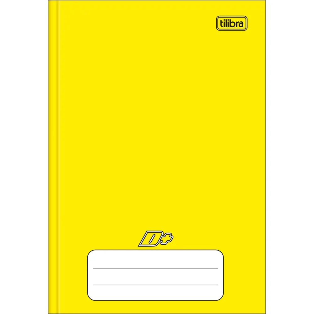 Caderno Brochura Capa Dura 1/4 Amarelo D+ 96 fls