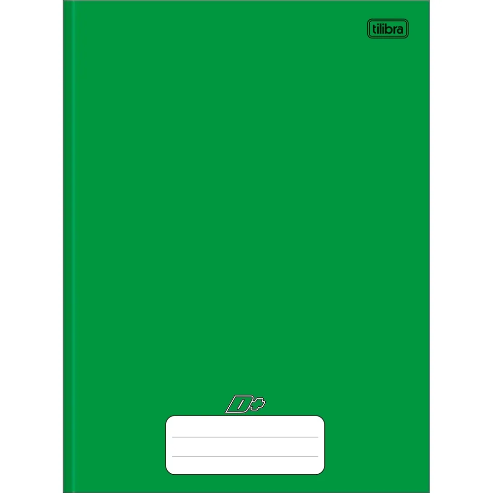 Caderno Brochura Capa Dura Universitário Verde D+ 96 fls