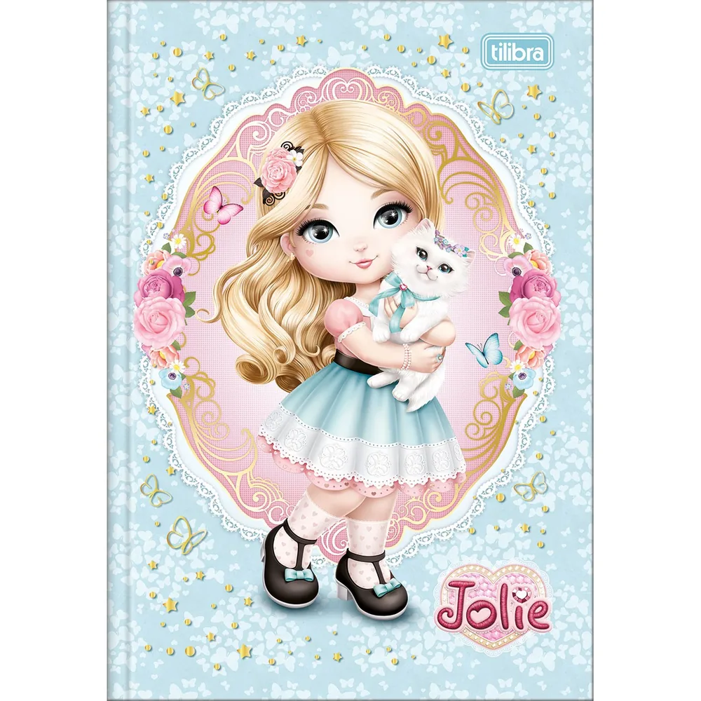 Caderno Brochura Capa Dura 1/4 Jolie 48 fls