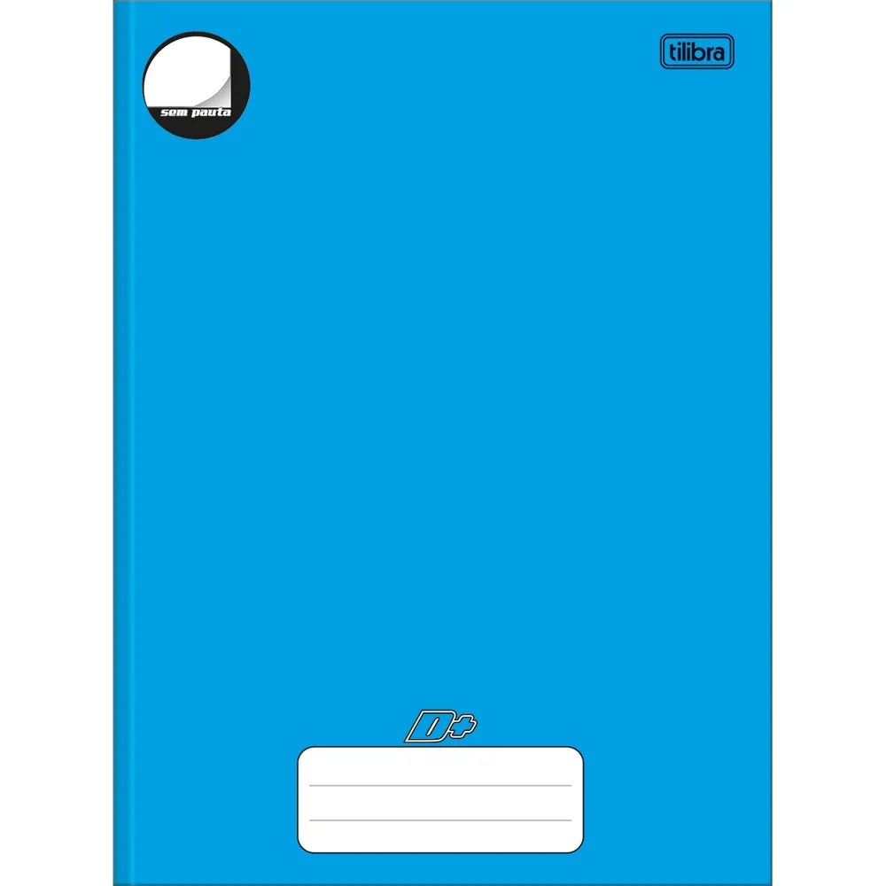 Caderno Brochura Capa Dura Universitário S/P Azul D+ 96 fls