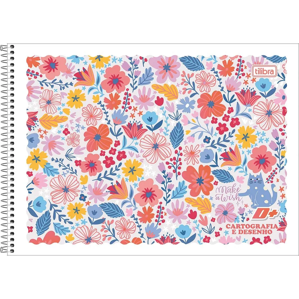 Caderno Cartografia e Desenho Capa Flexível D+ 96 fls