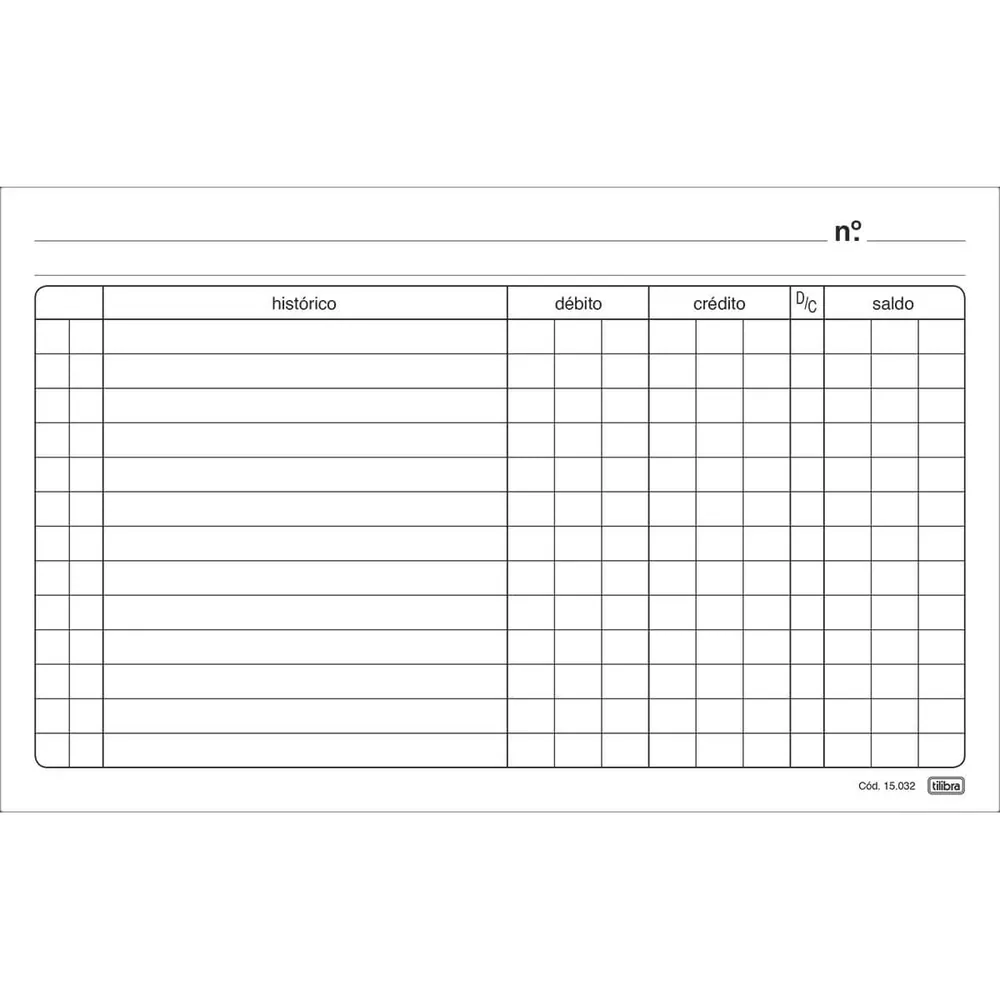 Ficha de Conta Corrente Nº 3A - 5x8”