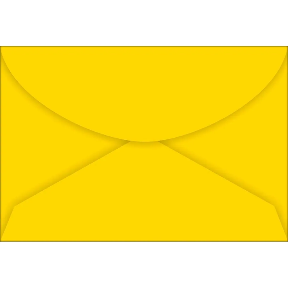 Envelope Colorido Amarelo Visita TB 72