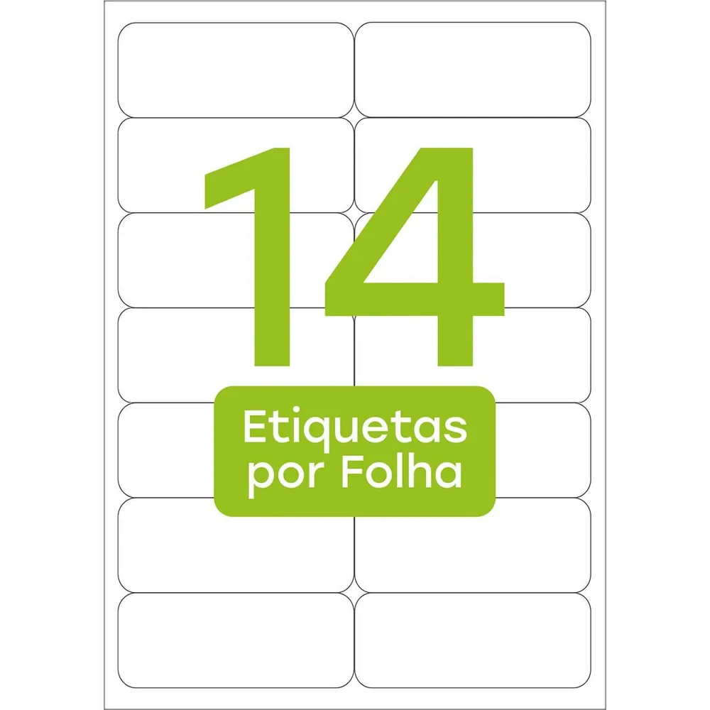Etiqueta Adesiva Inkjet + Laser TBA4363 (99,1x38,1 mm, A4)