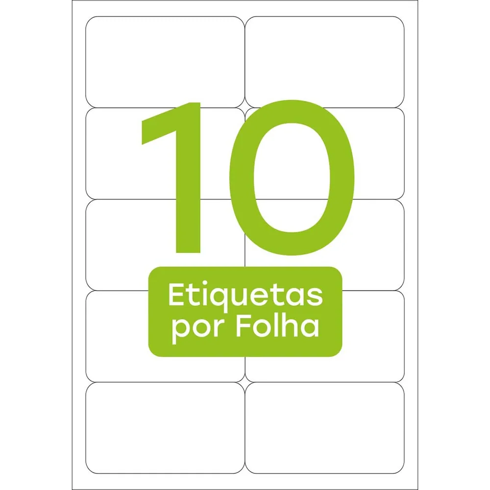 Etiqueta Adesiva Inkjet + Laser TBA4350 (99,0x55,8 mm, A4)