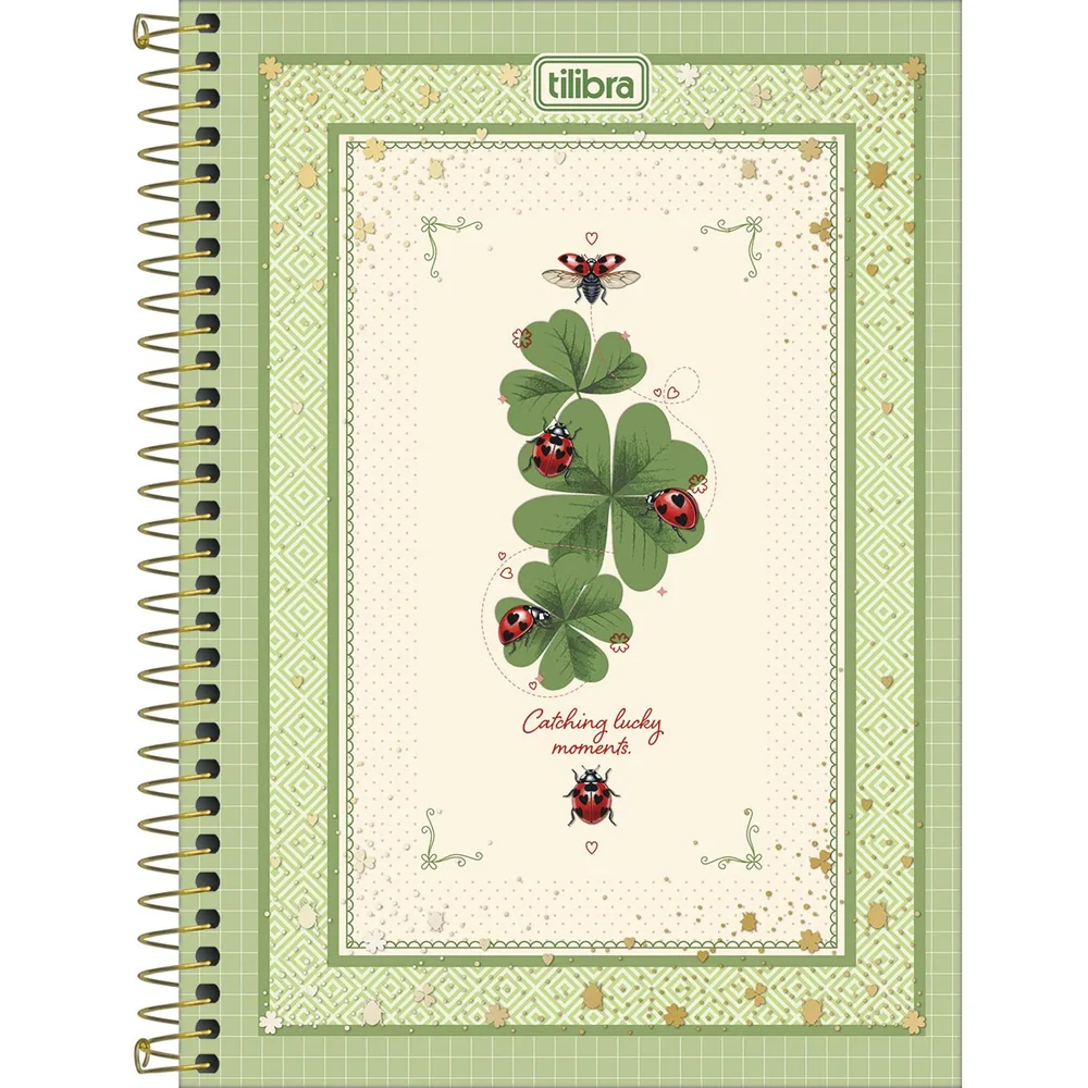 Caderno 1/4 Capa Dura Scarlet 80 fls