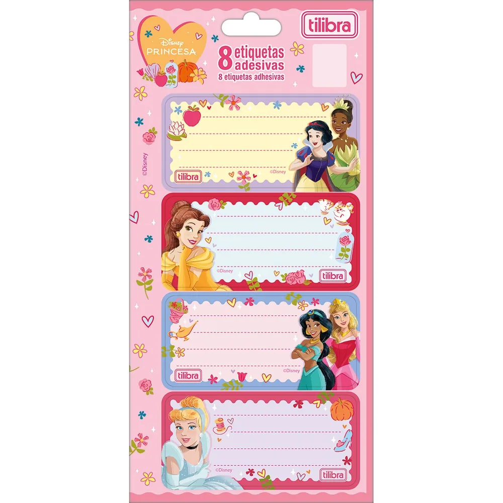 Etiqueta Adesiva Princesas