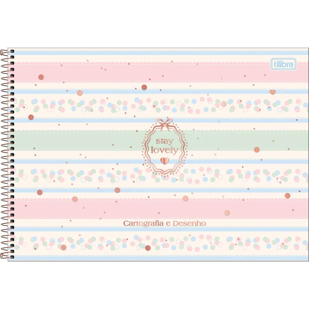 Caderno Cartografia e Desenho Capa Dura Soho 80 fls