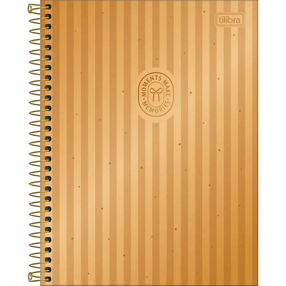 Caderno Colegial Capa Dura Metalizado 10 Matérias West Village 160 fls