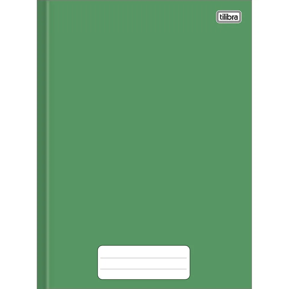 Caderno Brochura Capa Dura Universitário Verde Pepper 80 fls