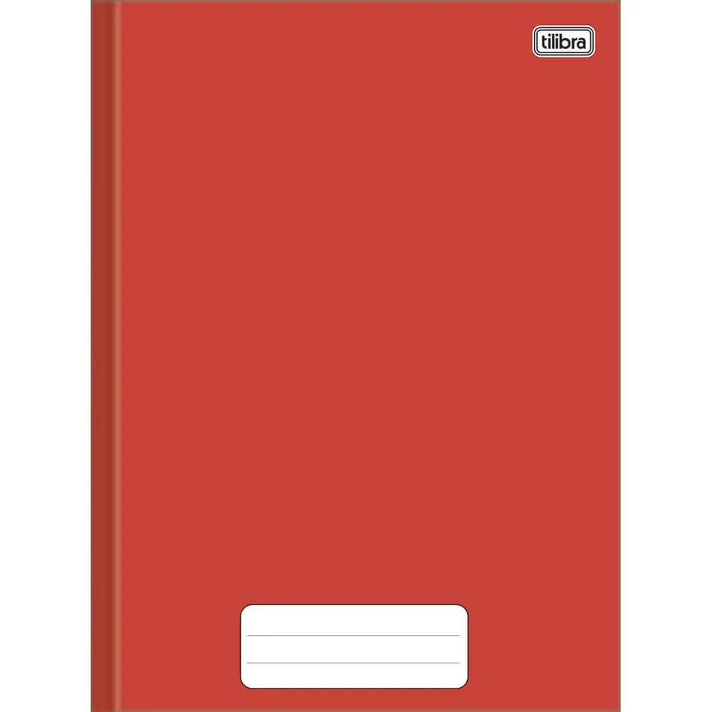 Caderno Brochura Capa Dura Universitário Vermelho Pepper 80 fls