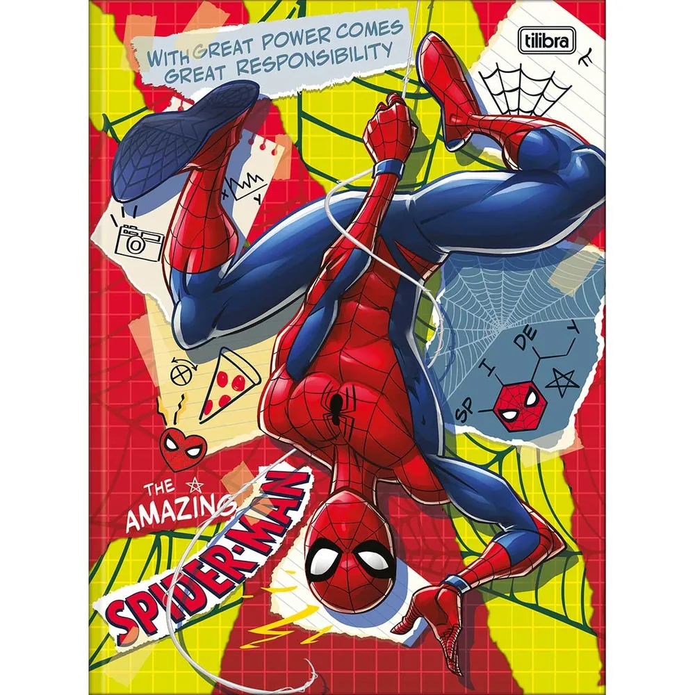 Caderno Brochura Capa Dura Universitário Spider-Man 80 fls