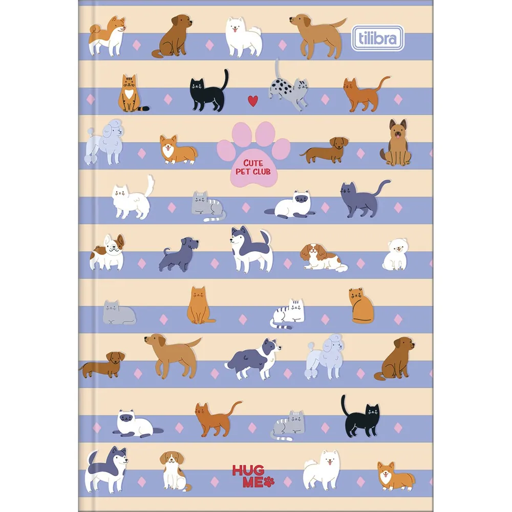 Caderno Brochura Capa Dura 1/4 Hug Me 80 fls