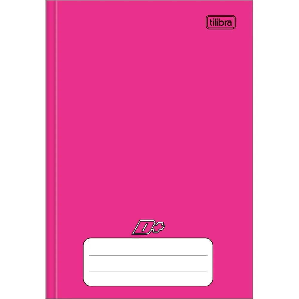 Caderno Brochura Capa Dura 1/4 Rosa D+ 96 fls
