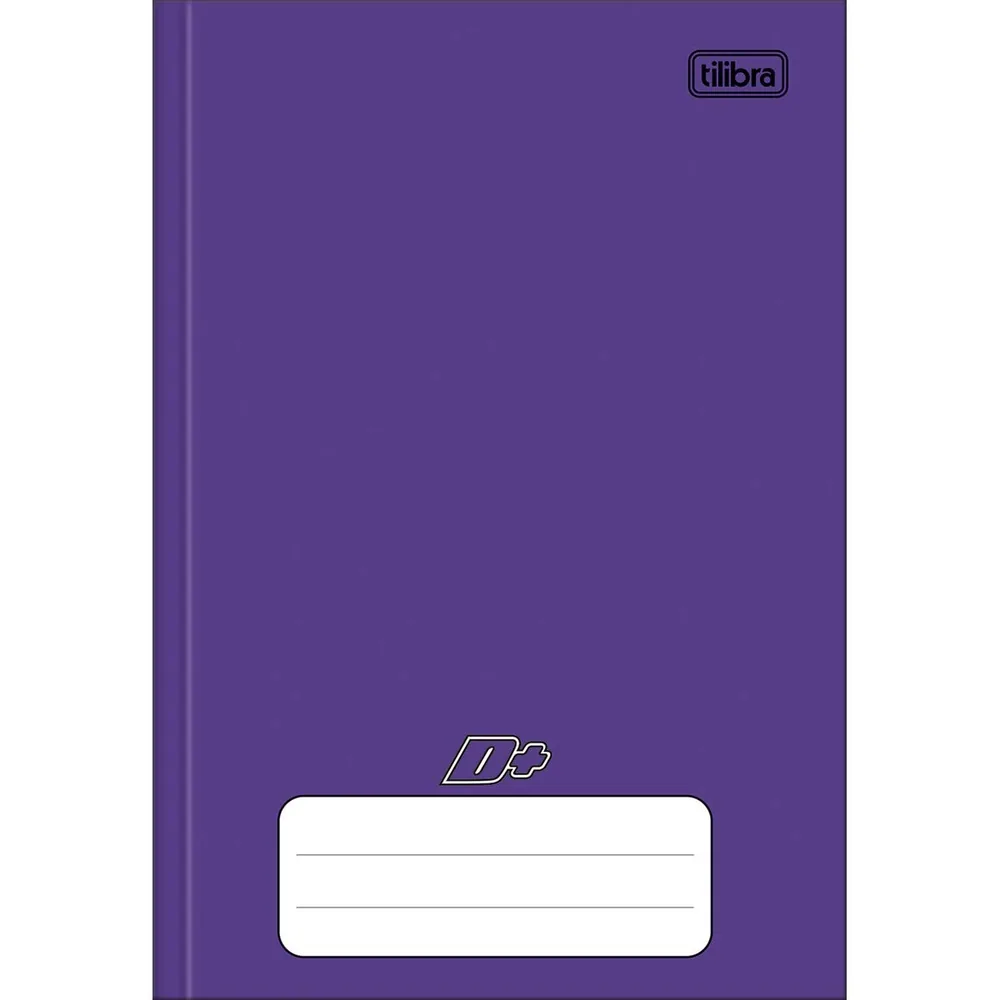 Caderno Brochura Capa Dura 1/4 Roxo D+ 48 fls