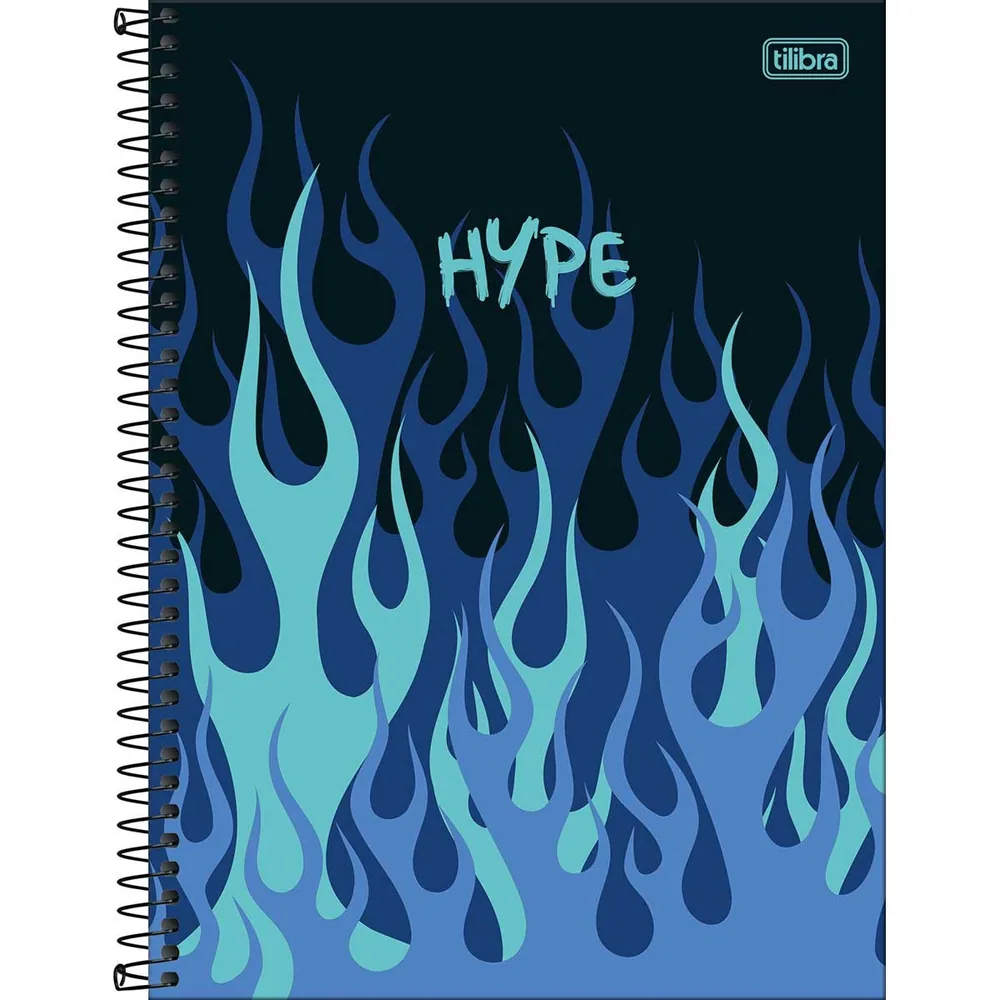Caderno Universitário Capa Dura 10 Matérias Hype 160 fls