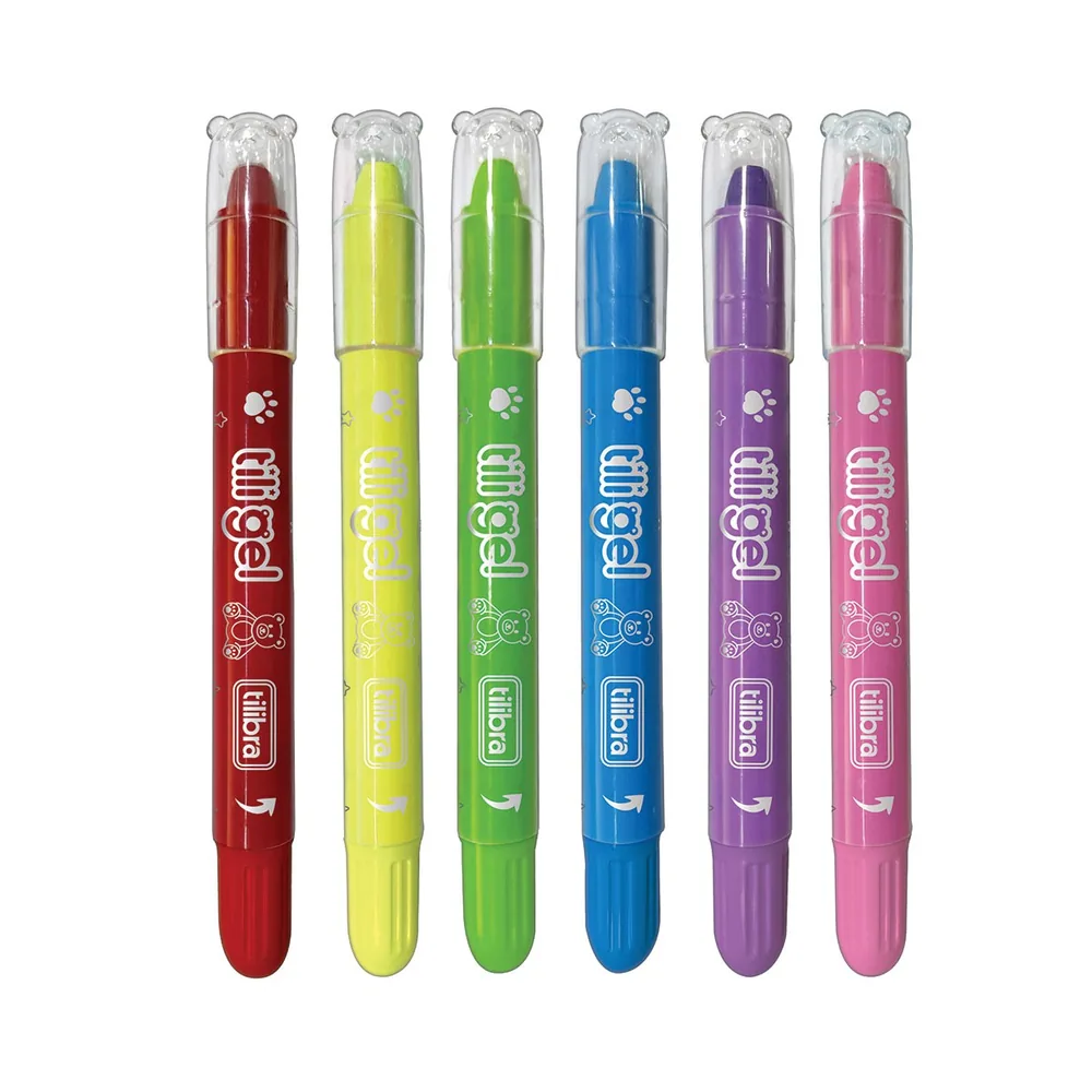 Giz Retrátil Tili Gel - 6 Cores