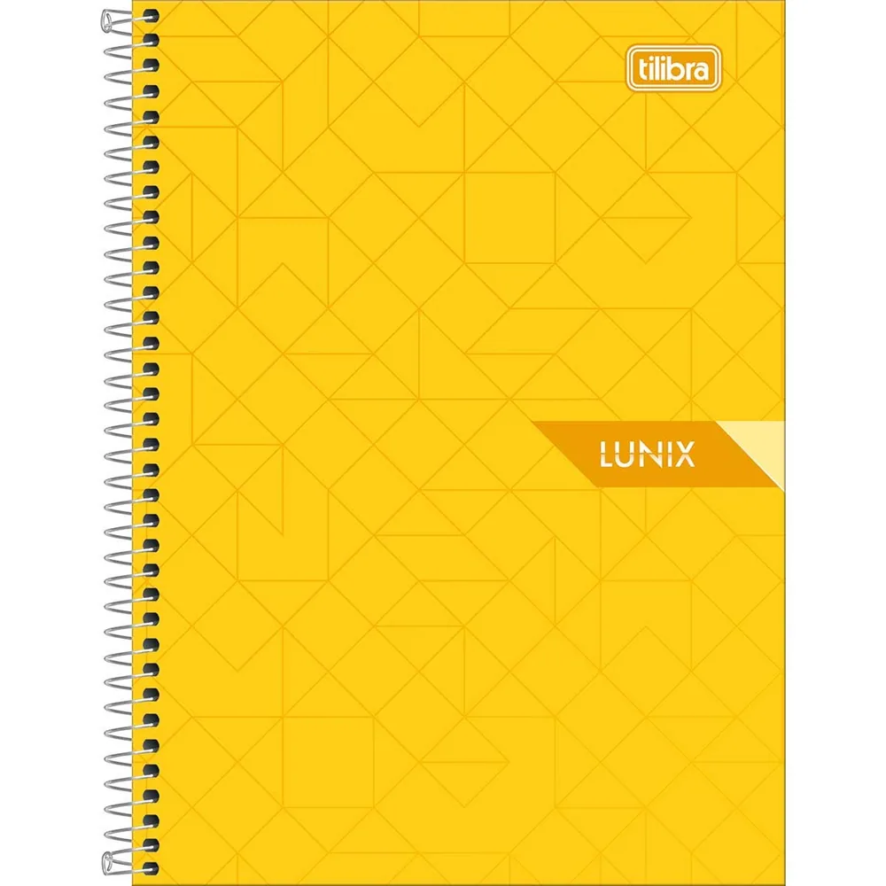 Caderno 1/4 Capa Dura Lunix 160 fls