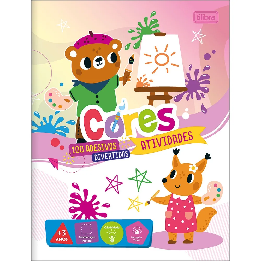 Cartilha de Atividades Aprender as Cores Aprender, Brincar e Colorir 8 Folhas