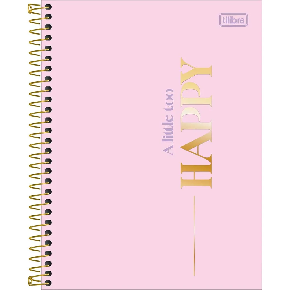Caderno Colegial Capa Dura 1 Matéria Happy 80 fls