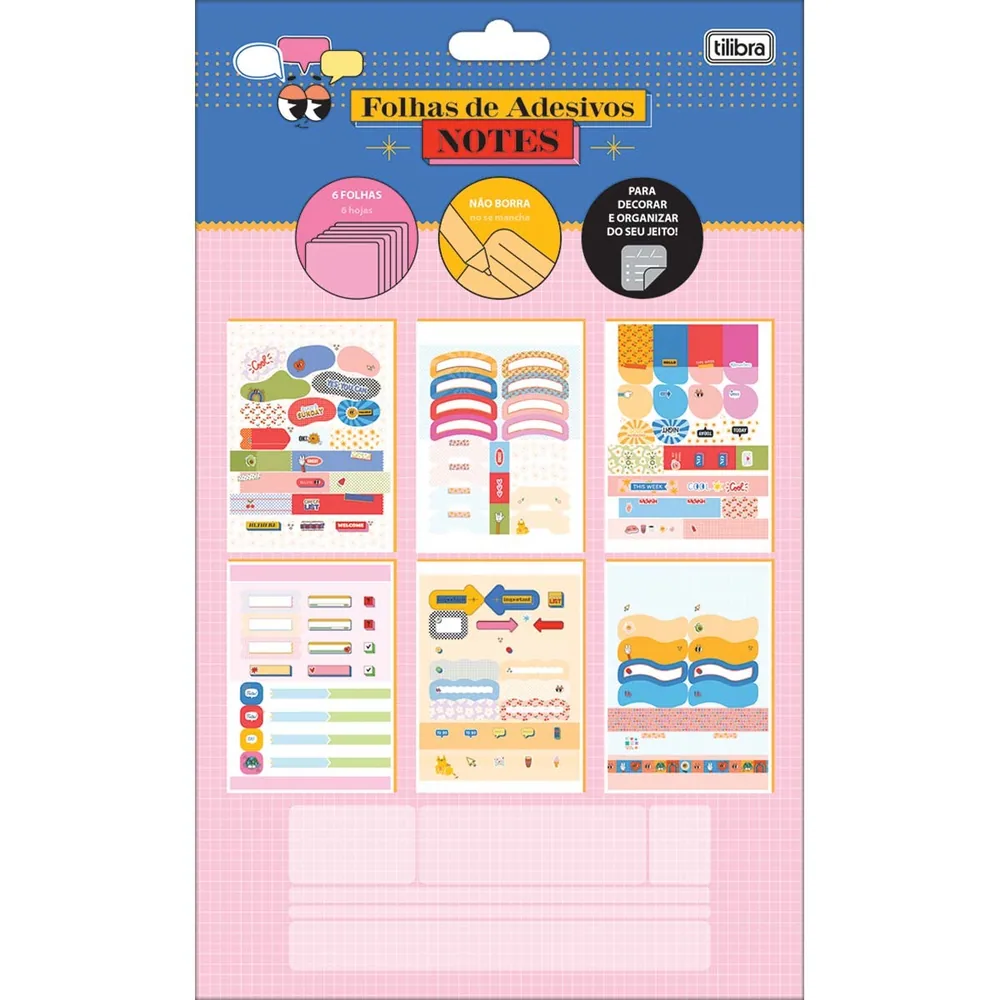 Folhas Soltas Adesivos Notes