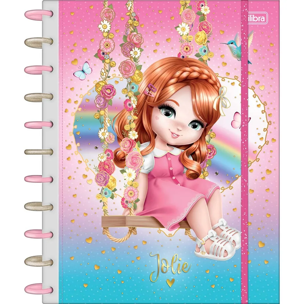 Caderno Universitário Capa Dura Tilidisco 1 Matéria Jolie 80 fls