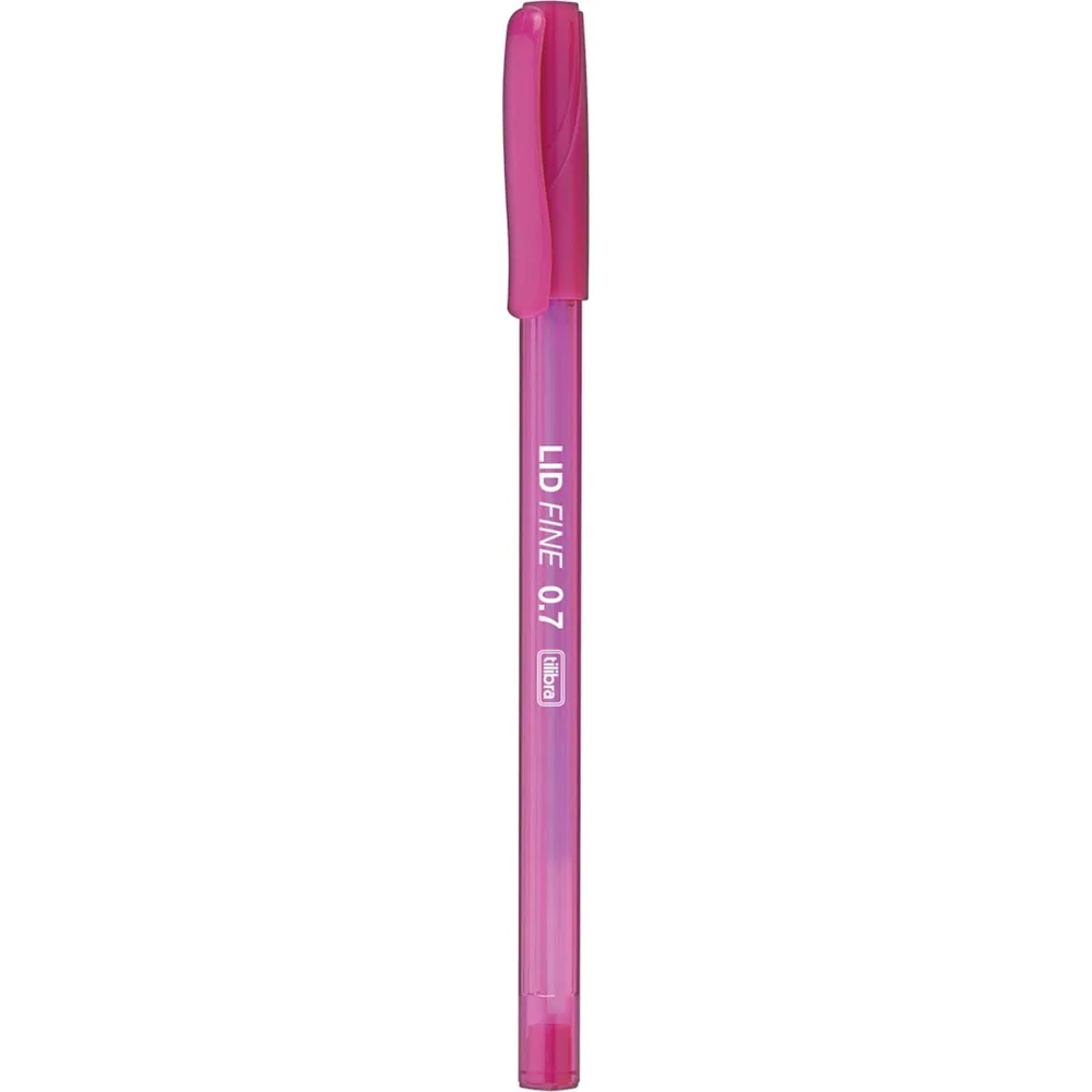 Caneta Esferográfica Lid Fine - 0.7mm Rosa