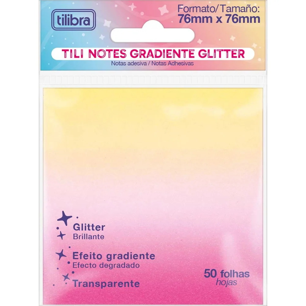 Tili Notes Glitter Degradê