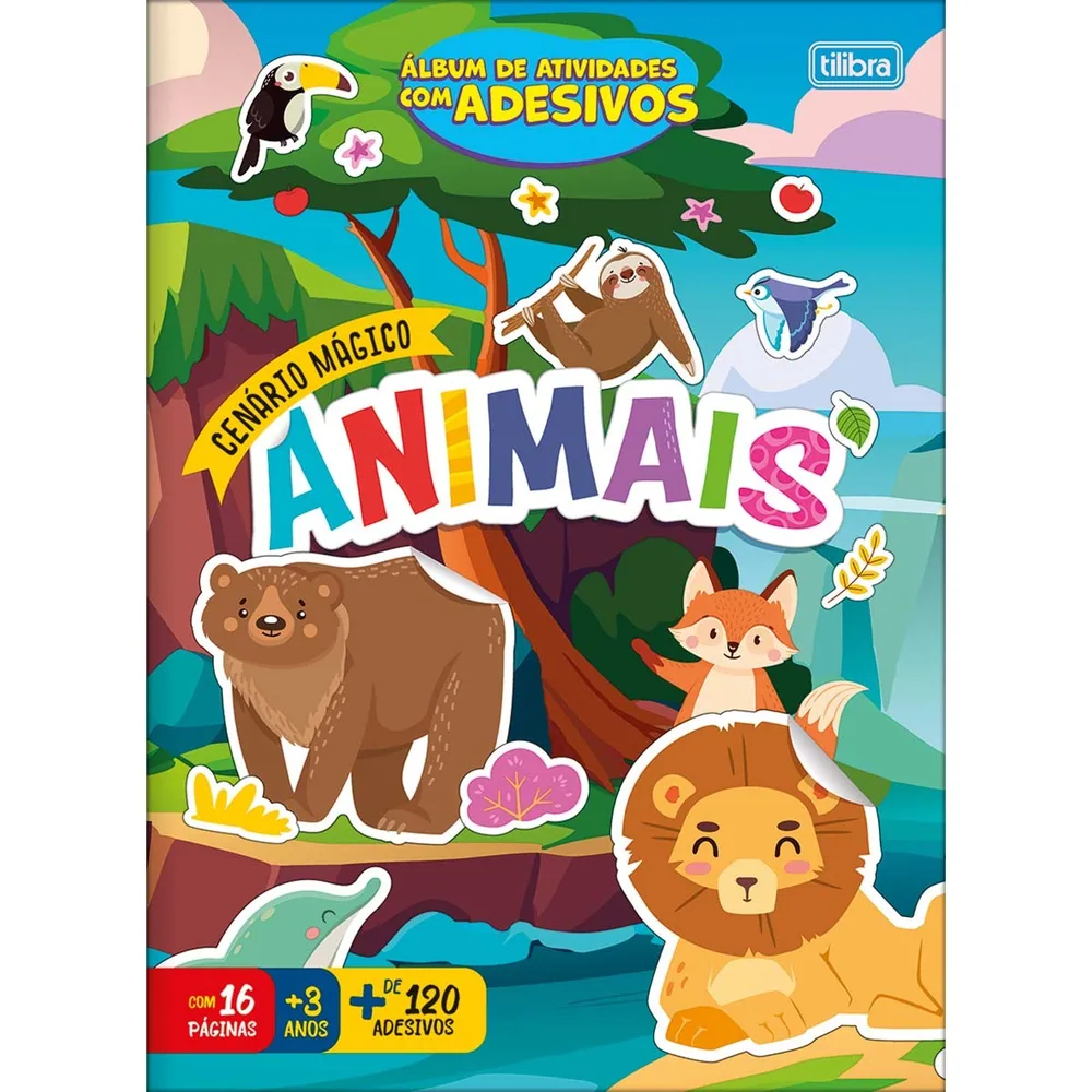 Álbum Atividades Cenário Mágico Animais