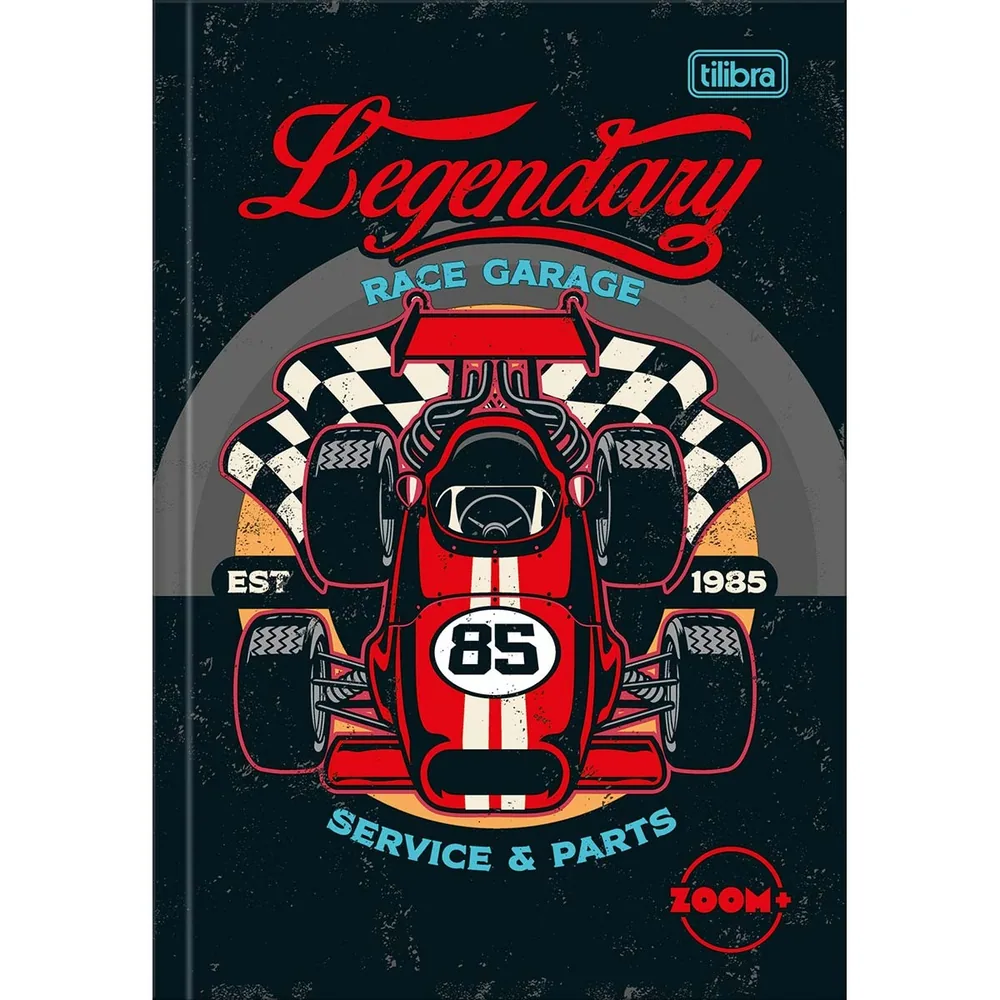 Caderno Brochura Capa Dura 1/4 Zoom+ Masculino 96 fls