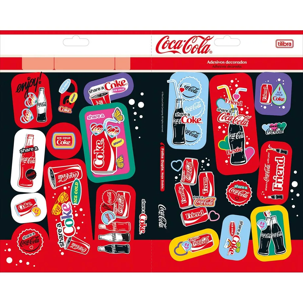 Adesivo Decorado Duplo G Coca-Cola