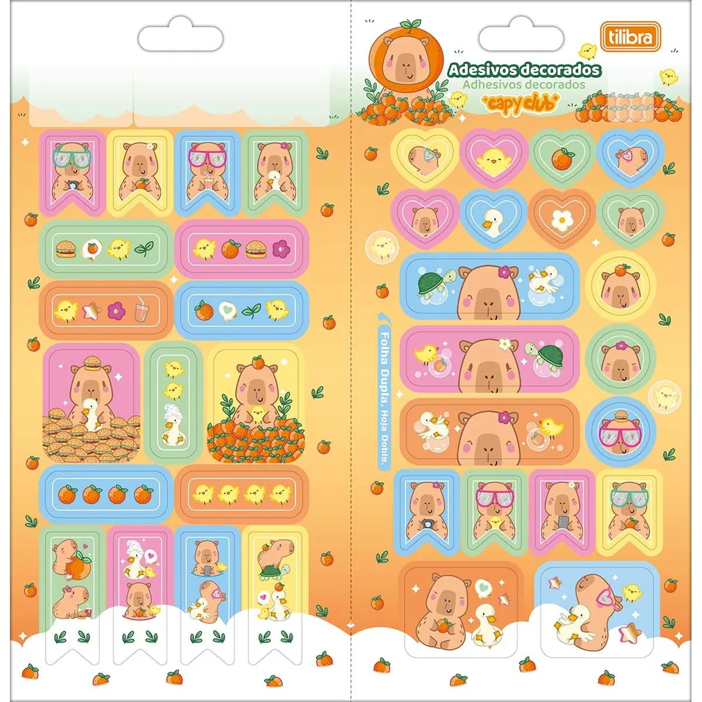 Adesivo Decorado Duplo Capyclub