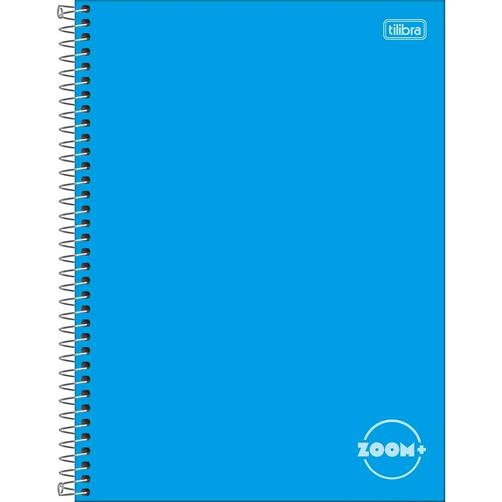 Caderno Universitário Capa Dura Azul 1 Matéria Zoom+ 96 fls