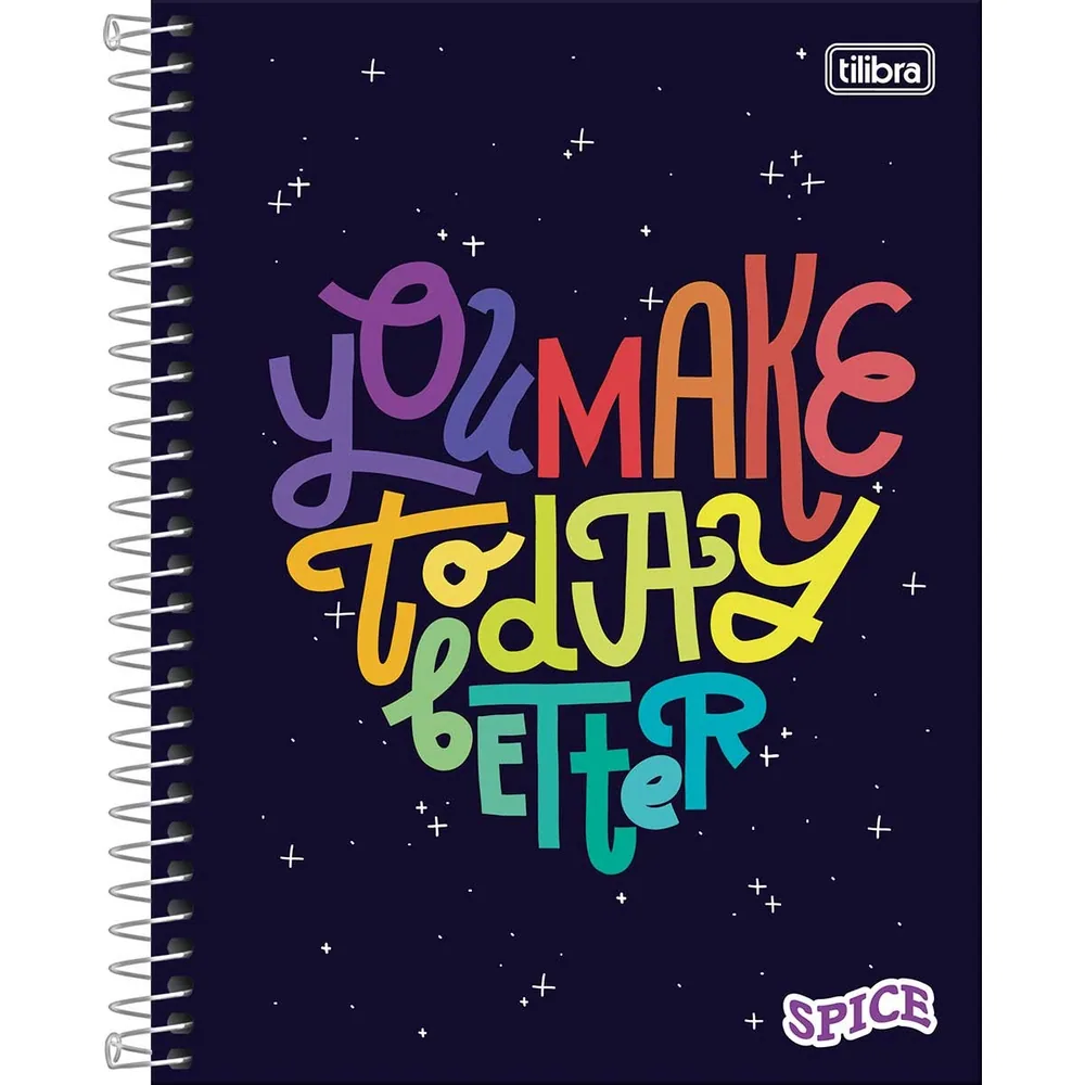 Caderno Colegial Capa Dura 1 Matéria Spice Feminino 80 fls