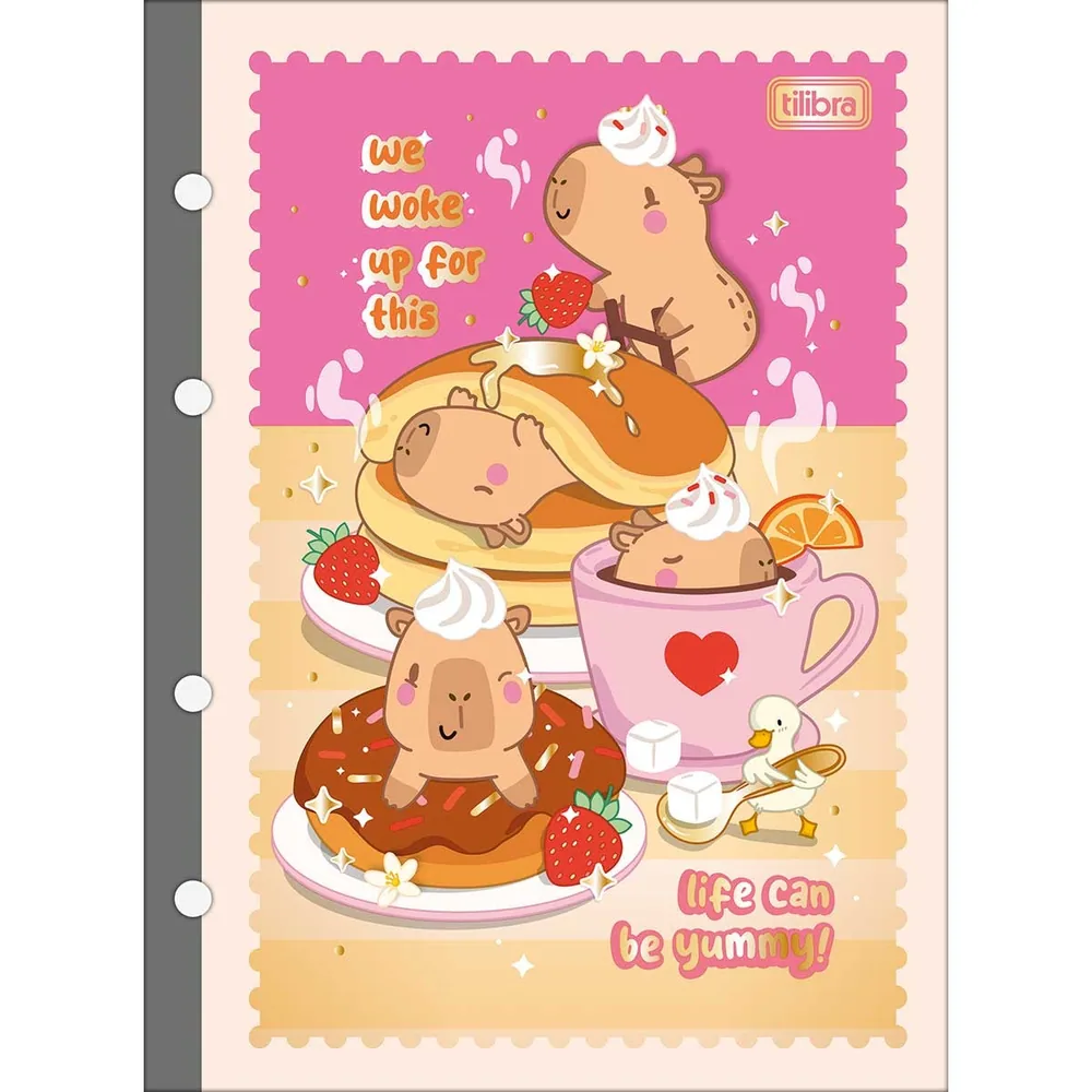 Caderno Tiliflex Colegial Capyclub 80 fls