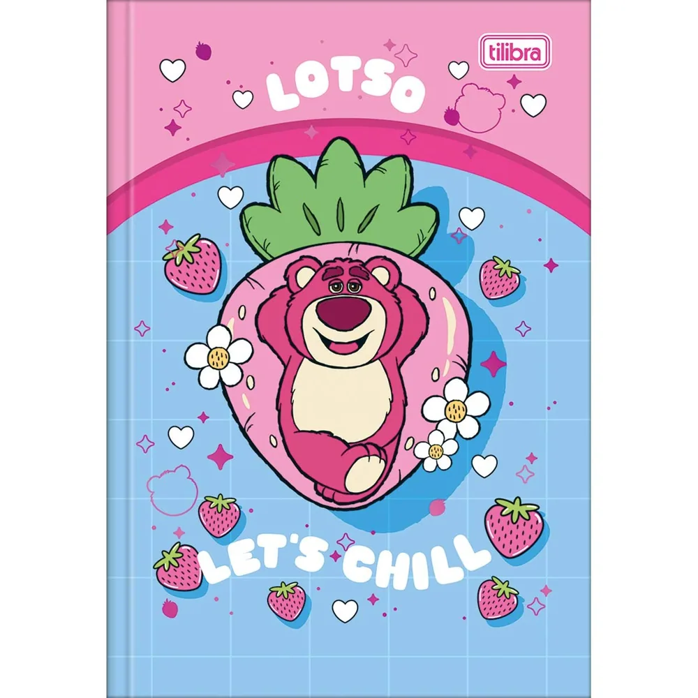 Caderno Brochura Capa Dura 1/4 Lotso 80 fls