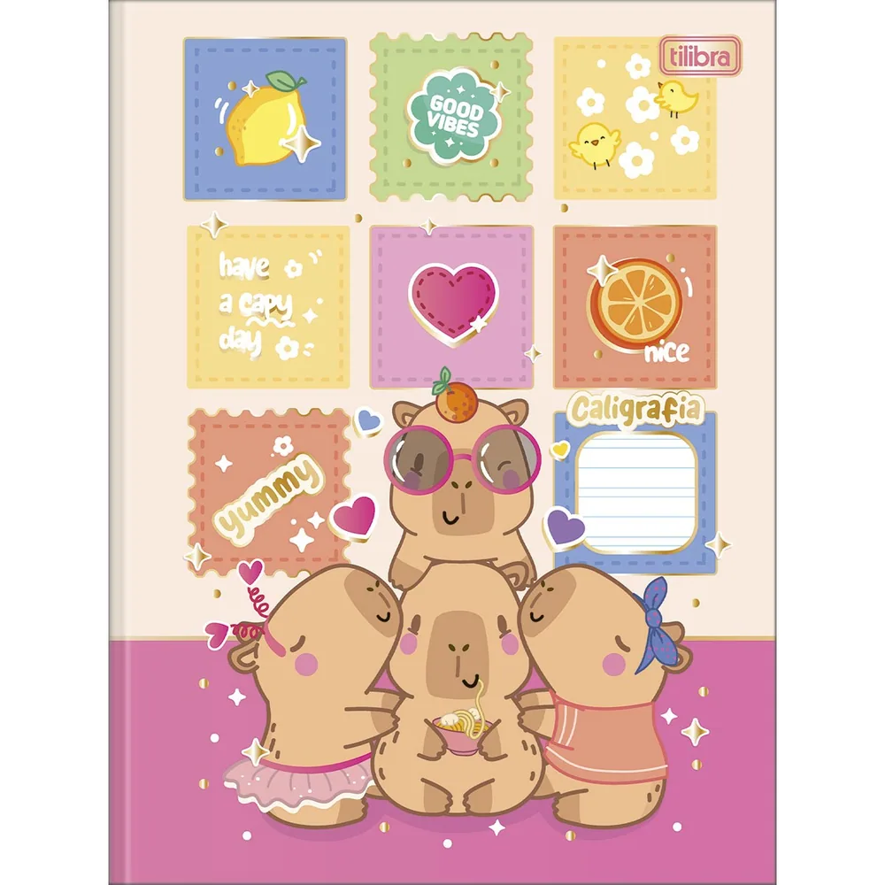 Caderno Pedagógico Capa Dura Caligrafia Capyclub 40 fls