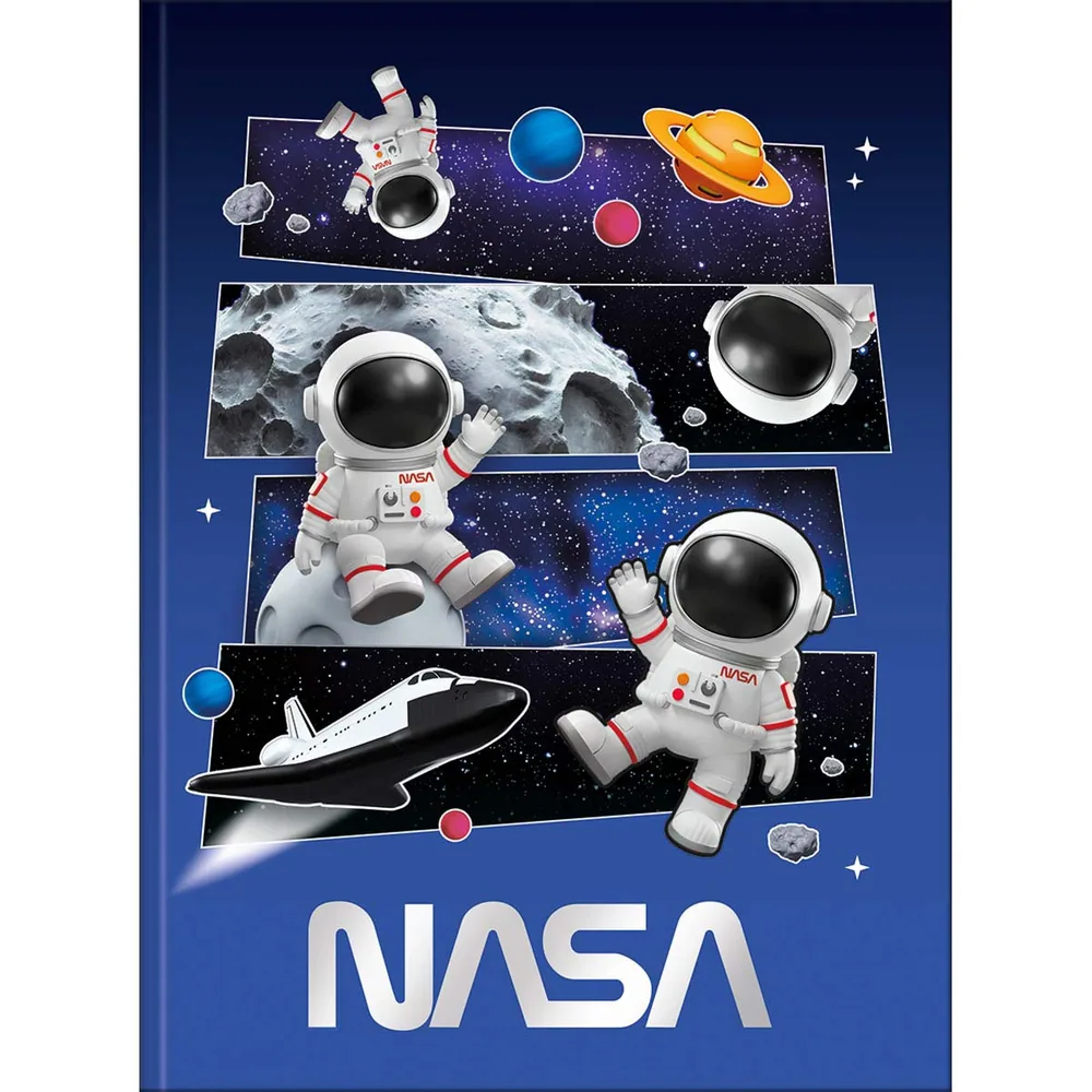 Caderno Brochura Capa Dura Universitário Nasa 80 fls