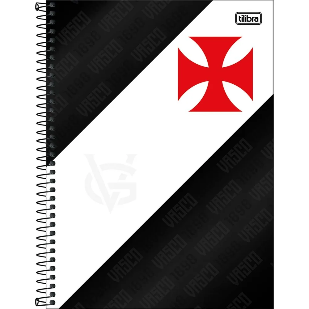 Caderno Universitário Capa Dura 1 Matéria Vasco 80 fls