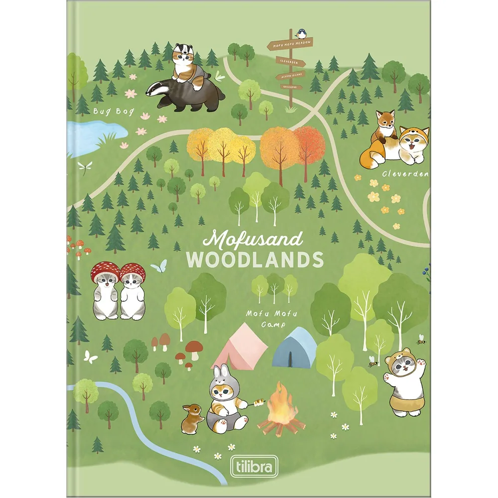 Caderno Brochura Capa Dura Colegial Superdecorado Mofusand 80 fls