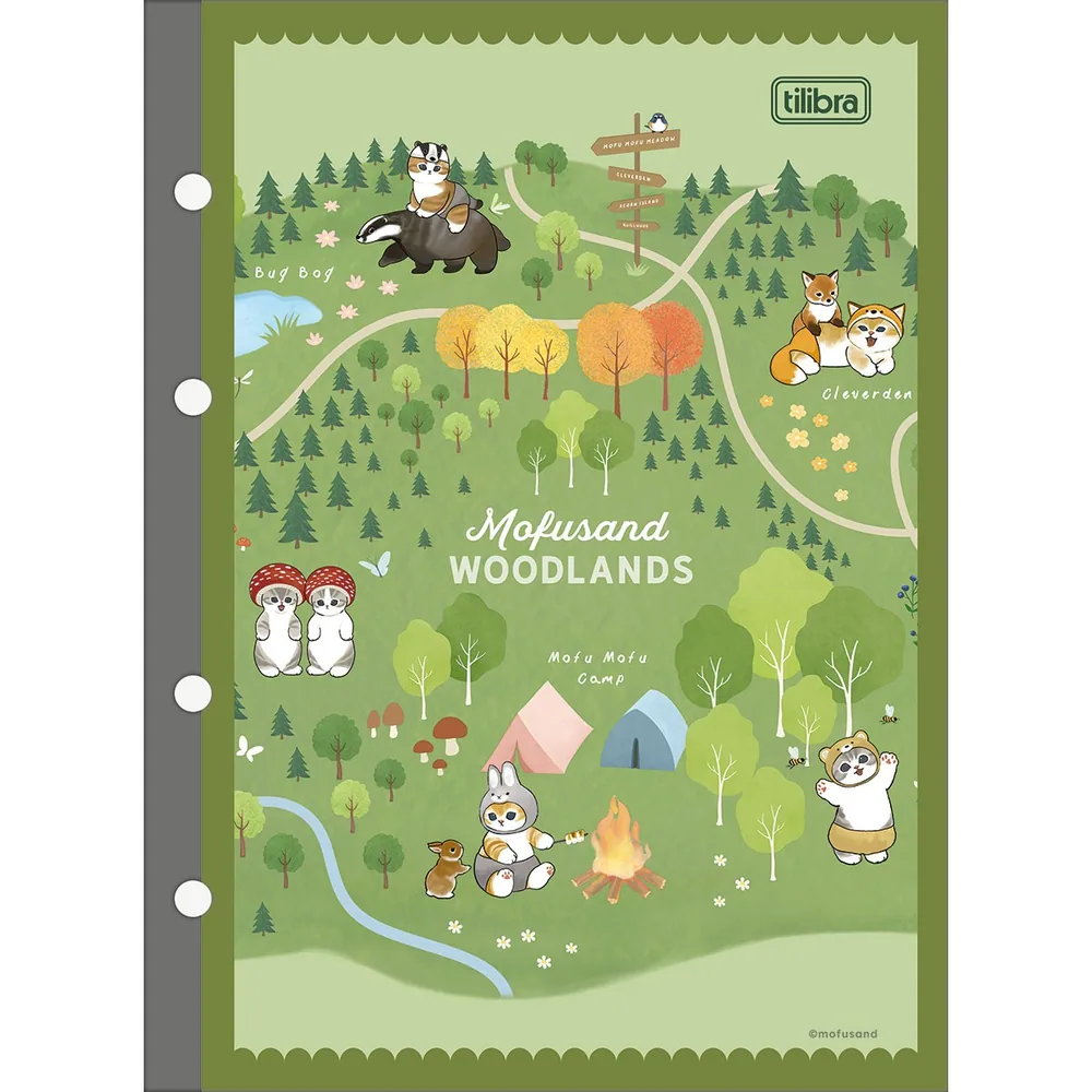 Caderno Tiliflex Colegial Mofusand 80 fls