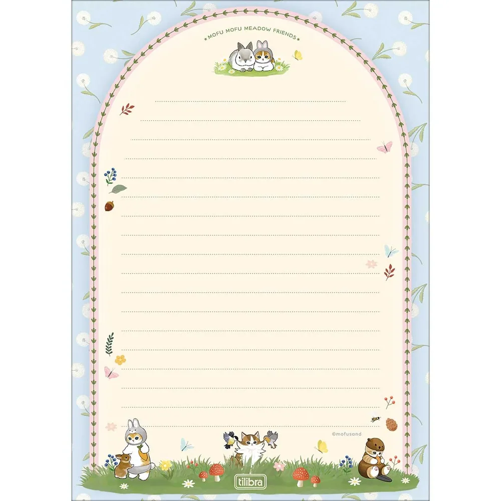 Kit Papel de Carta com Envelope Mofusand 7 fls