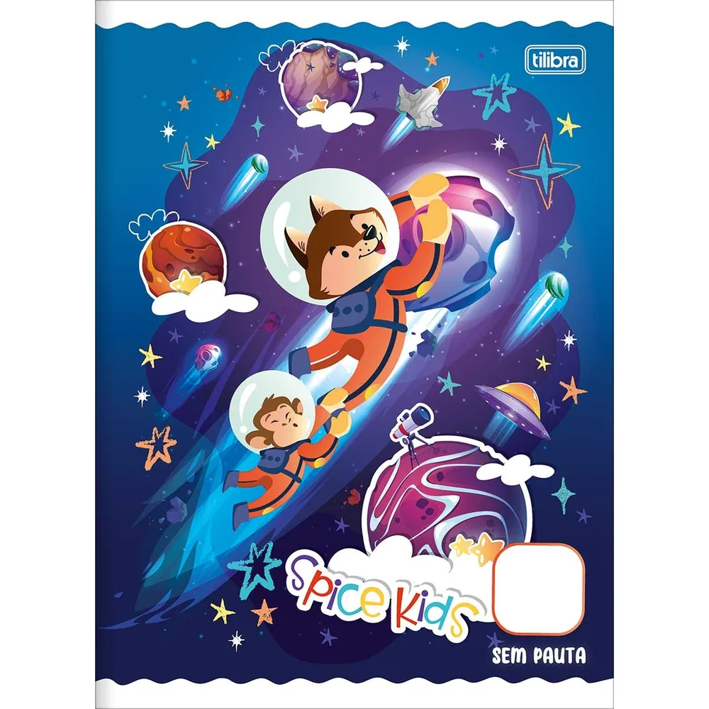 Caderno Brochura Capa Flexível Universitário S/P Spice Kids 60 fls
