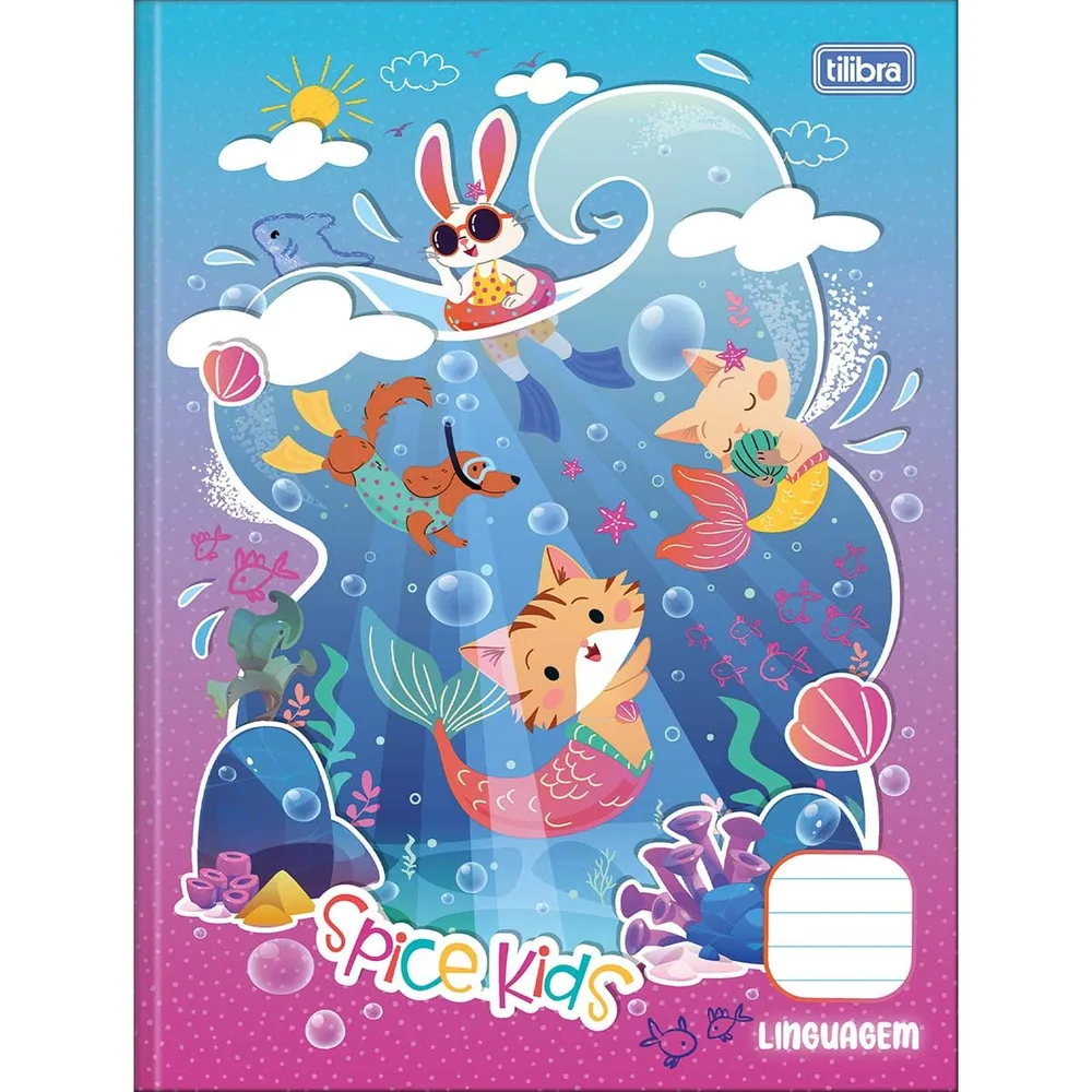 Caderno Pedagógico Capa Dura Linguagem Spice Kids 40 fls
