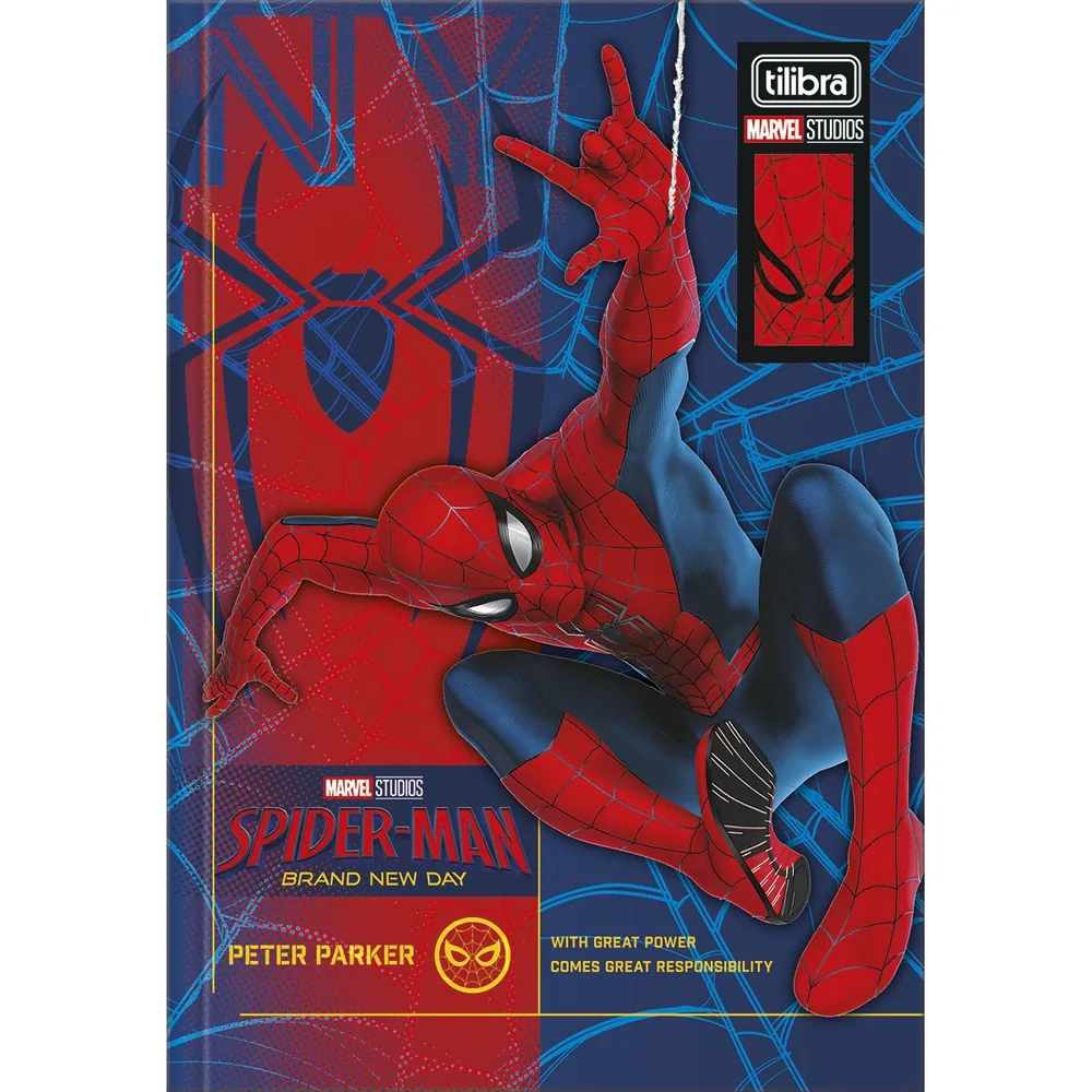 Caderno Brochura Capa Dura 1/4 Spider Man: Brand New Day 80 fls